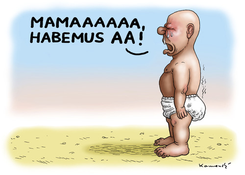 Cartoon: Habemus AA (medium) by marian kamensky tagged papstrücktritt,benedikt,vatikan,katholische,kirche,konklave,papstwahl,habemus,papam,franciskus,papstrücktritt,benedikt,vatikan,katholische,kirche,konklave,papstwahl,habemus,papam,franciskus