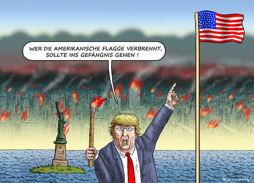HAFTSTRAFEN FÜR FLAGGENVERBRENN HAFTSTRAFEN FÜR FLAGGENVERBRENN