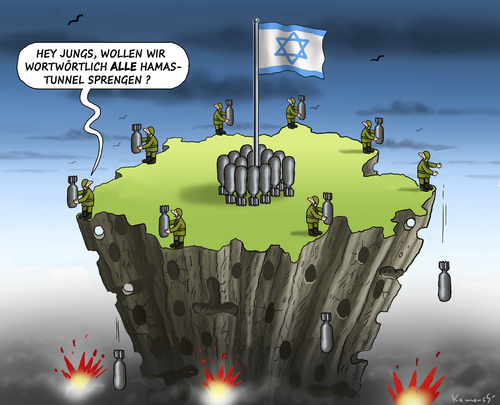 Cartoon: Hamas Tunnel (medium) by marian kamensky tagged israel,gaza,iran,palestina,konflikt,hamas,tunnel,israel,gaza,iran,palestina,konflikt,hamas,tunnel