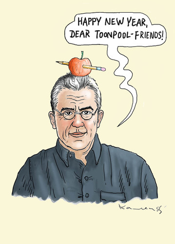 Cartoon: Happy New Year 2012! (medium) by marian kamensky tagged humor,jahresrückblick,2011