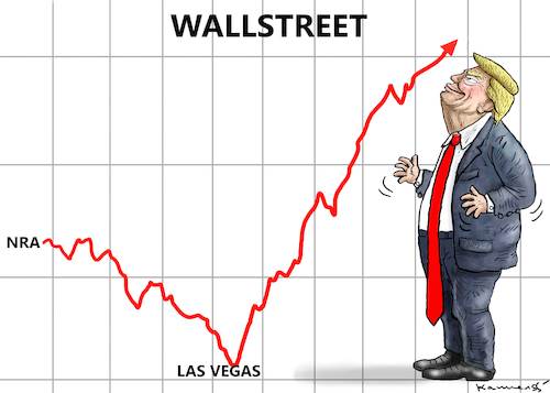 Cartoon: HAPPY TRUMP IN LAS VEGAS (medium) by marian kamensky tagged terror,in,las,vegas,terror,in,las,vegas