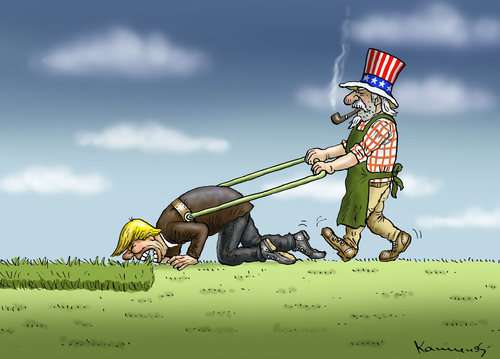 Cartoon: HAPPY UNCLE SAM (medium) by marian kamensky tagged obama,trump,präsidentenwahlen,usa,baba,vanga,republikaner,demokraten,faschismus,obama,trump,präsidentenwahlen,usa,baba,vanga,republikaner,demokraten,faschismus