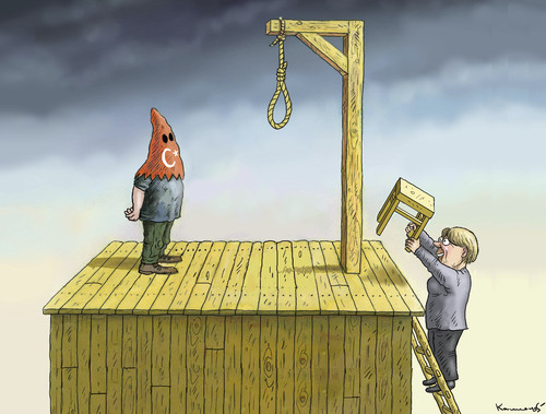 Cartoon: HELFERSHELFER (medium) by marian kamensky tagged putsch,in,der,türkei,gescheitert,putsch,in,der,türkei,gescheitert