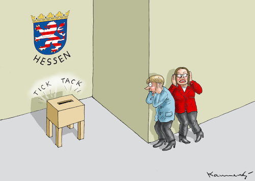 Cartoon: HESSEN WAHLEN (medium) by marian kamensky tagged groko,spd,parteitag,schulz,würselen,merkel,andrea,nahles,hessen,wahlen,groko,spd,parteitag,schulz,würselen,merkel,andrea,nahles,hessen,wahlen