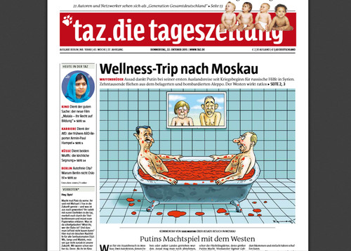 Heute die Tittenseite der TAZ Heute die Tittenseite der TAZ
