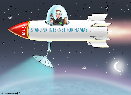 Cartoon: HILFSBEREITER ELON MUSK (medium) by marian kamensky tagged hamas,greift,israel,an,hilfsbereiter,elon,musk,hamas,greift,israel,an,hilfsbereiter,elon,musk