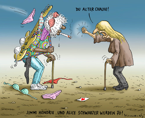 J Hendrix und A Schwarzer