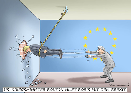 Cartoon: JOHN BOLTON BESUCHT BORIS (medium) by marian kamensky tagged brexit,theresa,may,england,eu,schottland,weicher,wahlen,boris,johnson,nigel,farage,ostern,seidenstrasse,xi,jinping,referendum,trump,monsanto,bayer,glyphosa,strafzölle,el,paso,brexit,theresa,may,england,eu,schottland,weicher,wahlen,boris,johnson,nigel,farage,ostern,seidenstrasse,xi,jinping,referendum,trump,monsanto,bayer,glyphosa,strafzölle,el,paso