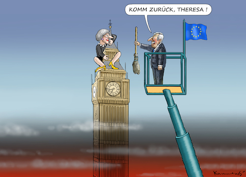 JUNCKER WILL THERESA ZURÜCK