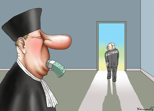 Cartoon: JUSTIZREFORM IN POLEN (medium) by marian kamensky tagged justizreform,in,polen,justizreform,in,polen