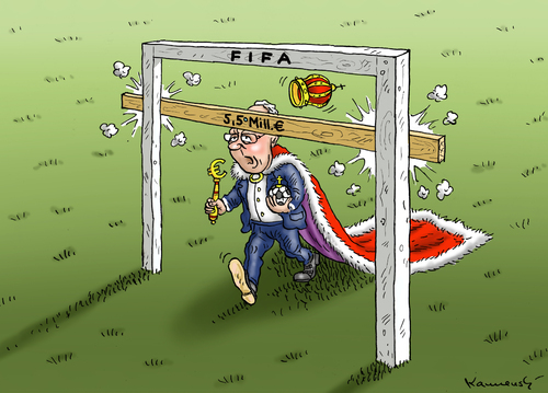 Cartoon: Kaiser Franz (medium) by marian kamensky tagged franz,beckenbauer,fifa,korruption,franz,beckenbauer,fifa,korruption