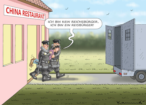 Cartoon: KEIN BOCK AUF REISBÜRGER! (medium) by marian kamensky tagged aufmarsch,der,reichsbürger,aufmarsch,der,reichsbürger