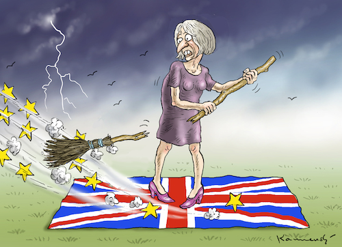 Cartoon: KEIN HARTER BREXIT MEHR (medium) by marian kamensky tagged brexit,theresa,may,england,eu,schottland,wahlen,brexit,theresa,may,england,eu,schottland,wahlen