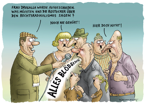 Cartoon: Kein R Radikalismus in Rostock (medium) by marian kamensky tagged spiele,olympische,rostock,in,rechtsradikalismus,drygalla,rechtsradikalismus,rostock,olympia,olympische spiele,nazis,olympische,spiele