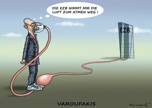 Cartoon: KEINE LUFT FÜR VAROUFAKIS (medium) by marian kamensky tagged alexis,tsipras,griechenland,rettungsschirm,janis,varoufakis,schuldenschnitt,eu,griechowestern,alexis,tsipras,griechenland,rettungsschirm,janis,varoufakis,schuldenschnitt,eu,griechowestern