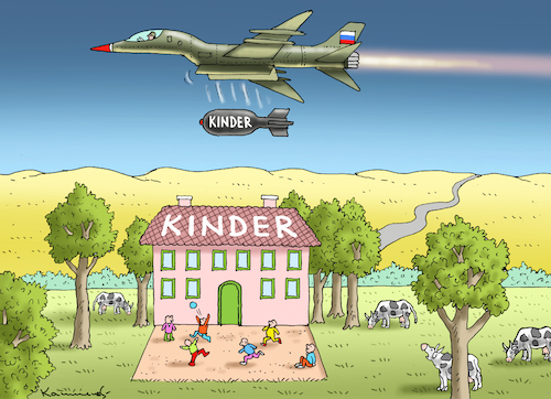 Cartoon: KINDERGERECHT (medium) by marian kamensky tagged putins,bescherung,ukraine,provokation,swift,nato,osterweiterung,putins,bescherung,ukraine,provokation,swift,nato,osterweiterung