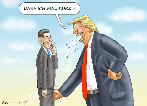 Cartoon: KURZ-BESUCH IN WASHINGTON (medium) by marian kamensky tagged obama,trump,präsidentenwahlen,usa,baba,vanga,republikaner,inauguration,demokraten,wikileaks,faschismus,jamal,khashoggi,shutdown,sebastian,kurz,obama,trump,präsidentenwahlen,usa,baba,vanga,republikaner,inauguration,demokraten,wikileaks,faschismus,jamal,khashoggi,shutdown,sebastian,kurz