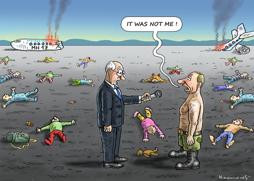 Cartoon: KURZBEINPUTLER (medium) by marian kamensky tagged mh17,putin,flugzeugaschus,buk,rakete,holländischer,botschafter,mh17,putin,flugzeugaschus,buk,rakete,holländischer,botschafter