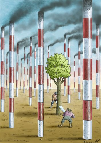 Cartoon: Landschaftspflege (medium) by marian kamensky tagged natur,disaster,landschaftspflege,katastropfen,enviroment,natur,disaster,landschaftspflege,katastropfen,enviroment