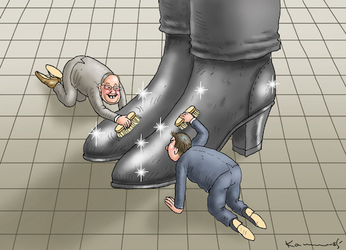 Cartoon: LASCHET VERSUS SÖDER (medium) by marian kamensky tagged laschet,versus,söder,merkel,wahlen,laschet,versus,söder,merkel,wahlen