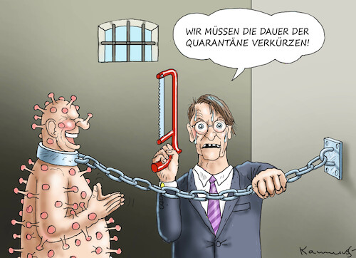 Cartoon: LAUTERBACH GREIFT DURCH (medium) by marian kamensky tagged curevac,testzentren,corona,impfung,pandemie,booster,omikron,impfpflicht,curevac,testzentren,corona,impfung,pandemie,booster,omikron,impfpflicht