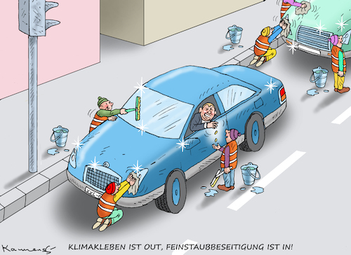 Cartoon: LETZTE GENERATION IN DEUTSCHLAND (medium) by marian kamensky tagged letzte,generation,in,deutschland,letzte,generation,in,deutschland