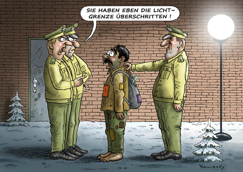 Cartoon: Lichtgrenze das Wort des Jahres (medium) by marian kamensky tagged lichtgrenze,das,wort,des,jahres,lichtgrenze,das,wort,des,jahres