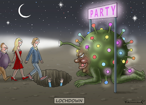 Cartoon: LOCHDOWN (medium) by marian kamensky tagged coronavirus,epidemie,gesundheit,panik,stillegung,trump,pandemie,coronavirus,epidemie,gesundheit,panik,stillegung,trump,pandemie