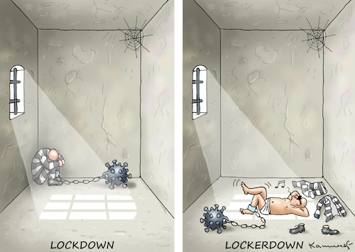 Cartoon: LOCKERDOWN (medium) by marian kamensky tagged biontech,pfizer,impfung,corona,eu,ursula,von,der,leyen,biontech,pfizer,impfung,corona,eu,ursula,von,der,leyen