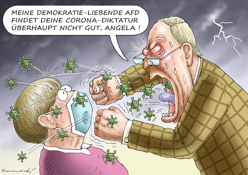 Cartoon: LUPENREINER DEMOKRAT GAULAND (medium) by marian kamensky tagged coronavirus,epidemie,gesundheit,panik,stillegung,trump,pandemie,coronavirus,epidemie,gesundheit,panik,stillegung,trump,pandemie