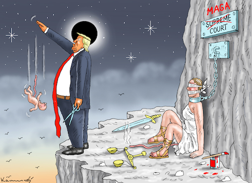 Cartoon: MAGA COURT (medium) by marian kamensky tagged demokraten,haben,gewonnen,in,wisconsin,trump,justiz,musk,demokraten,haben,gewonnen,in,wisconsin,trump,justiz,musk