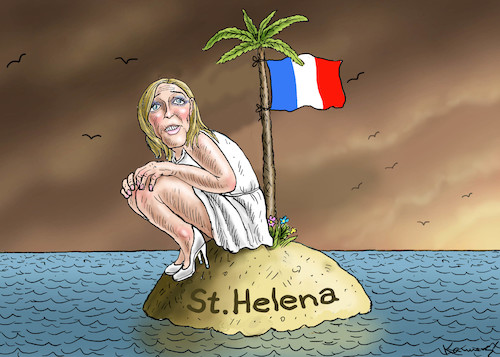MARINE LE PEN AUF ST. HELENA MARINE LE PEN AUF ST. HELENA
