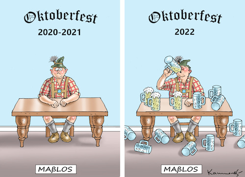 Cartoon: MAßLOSIGKEIT-WIESN (medium) by marian kamensky tagged wiesn,oktoberfest,münchen,wiesn,oktoberfest,münchen
