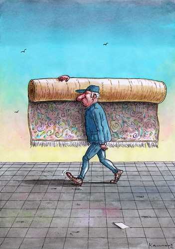 Cartoon: Matt carrier (medium) by marian kamensky tagged humor