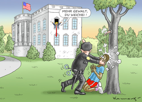 Cartoon: MEHR GEWALT MIT TRUMP (medium) by marian kamensky tagged obama,trump,präsidentenwahlen,usa,baba,vanga,republikaner,inauguration,demokraten,polizeigewalt,wikileaks,faschismus,obama,trump,präsidentenwahlen,usa,baba,vanga,republikaner,inauguration,demokraten,polizeigewalt,wikileaks,faschismus