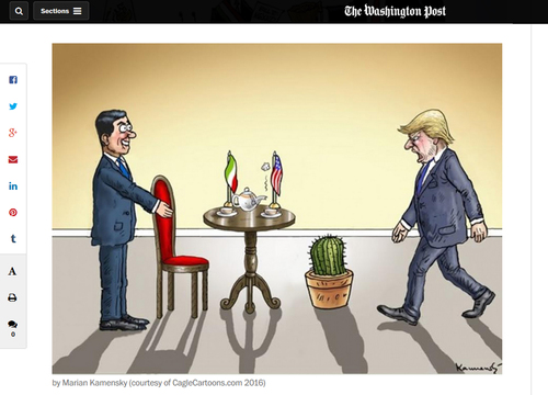 Cartoon: MEIN CARTOON THE WASHINGTON POST (medium) by marian kamensky tagged obama,trump,präsidentenwahlen,usa,baba,vanga,republikaner,demokraten,kkk,faschismus,obama,trump,präsidentenwahlen,usa,baba,vanga,republikaner,demokraten,kkk,faschismus