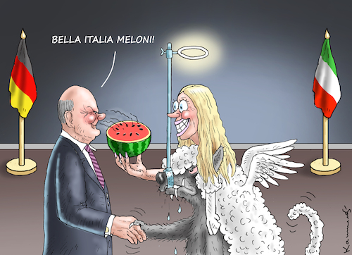 MELONI BESUCHT SCHOLZ MELONI BESUCHT SCHOLZ