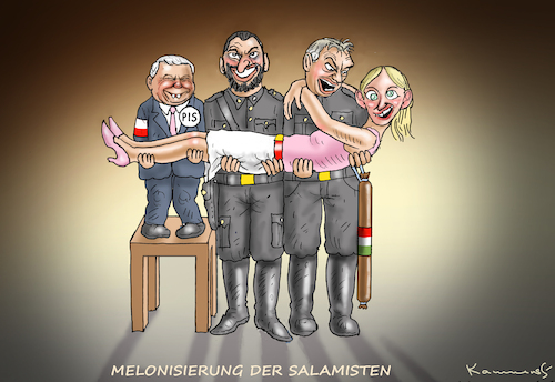 MELONISIERUNG DER SALAMISTEN MELONISIERUNG DER SALAMISTEN