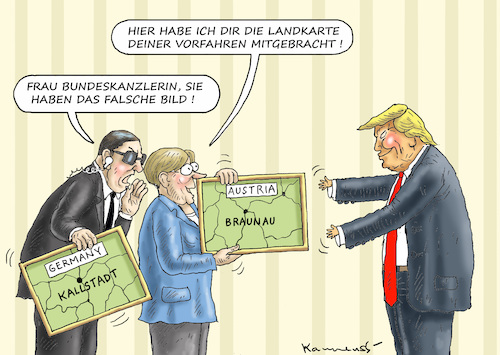 MERKEL BESCHENKT TRUMP