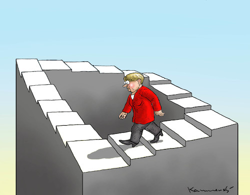 MERKEL GEHT UND GEHT WEG