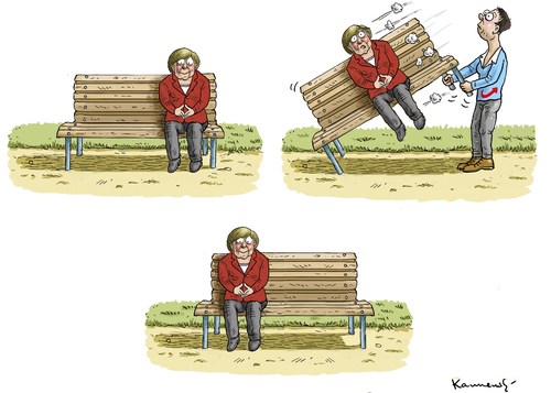 Cartoon: MERKEL RÜCKT NACH RECHTS (medium) by marian kamensky tagged merkel,rückt,nach,rechts,afd,petry,merkel,rückt,nach,rechts,afd,petry