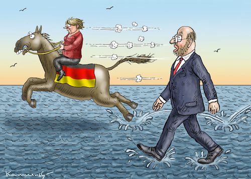 MERKEL VERSUS SCHULZ