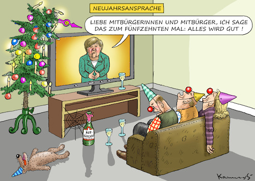 Cartoon: MERKELS NEUJAHRSANSPRACHE 2020 ! (medium) by marian kamensky tagged merkel,seehofer,unionskrise,csu,cdu,flüchtlinge,kontrollzentren,für,salvini,defizit,scheuer,maut,santa,klaus,weihnachten,ozonloch,trump,merkel,seehofer,unionskrise,csu,cdu,flüchtlinge,kontrollzentren,für,salvini,defizit,scheuer,maut,santa,klaus,weihnachten,ozonloch,trump