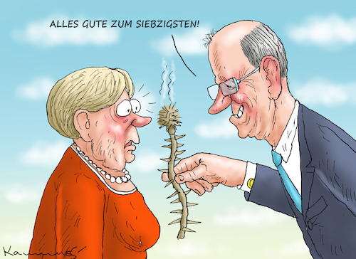 MERZ GRATULIERT MERKEL MERZ GRATULIERT MERKEL