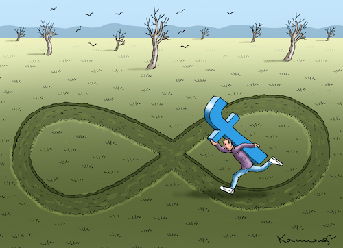 Cartoon: META RUNNING ZUCKERBERG (medium) by marian kamensky tagged meta,running,zuckerberg,meta,running,zuckerberg