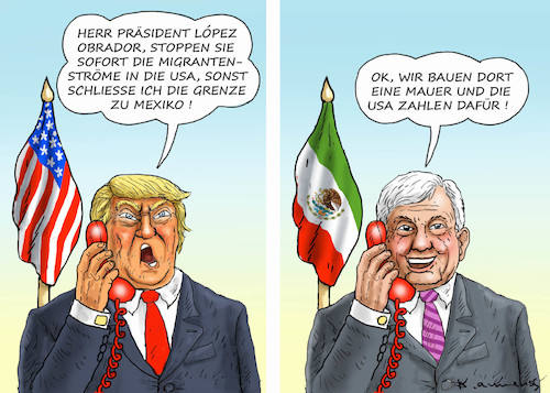 MEXIKO-MAUER MEXIKO-MAUER
