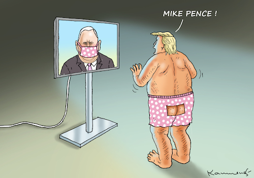 MIKE PENCE TRÄGT DANN DOCH EINE MIKE PENCE TRÄGT DANN DOCH EINE