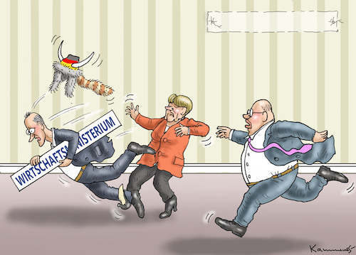 MINI-TRUMP UND SCHAMANE MERZ MINI-TRUMP UND SCHAMANE MERZ