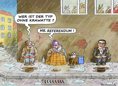 Cartoon: MISTER REFERENDUM (medium) by marian kamensky tagged alexis,tsipras,griechenland,rettungsschirm,eu,griechowestern,alexis,tsipras,griechenland,rettungsschirm,eu,griechowestern