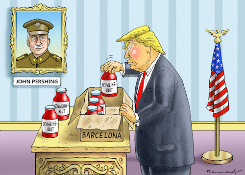 Cartoon: MITFÜHLENDER TRUMP (medium) by marian kamensky tagged obama,trump,präsidentenwahlen,usa,baba,vanga,republikaner,inauguration,demokraten,charlottesville,barcelona,terroranschlag,wikileaks,faschismus,obama,trump,präsidentenwahlen,usa,baba,vanga,republikaner,inauguration,demokraten,charlottesville,barcelona,terroranschlag,wikileaks,faschismus